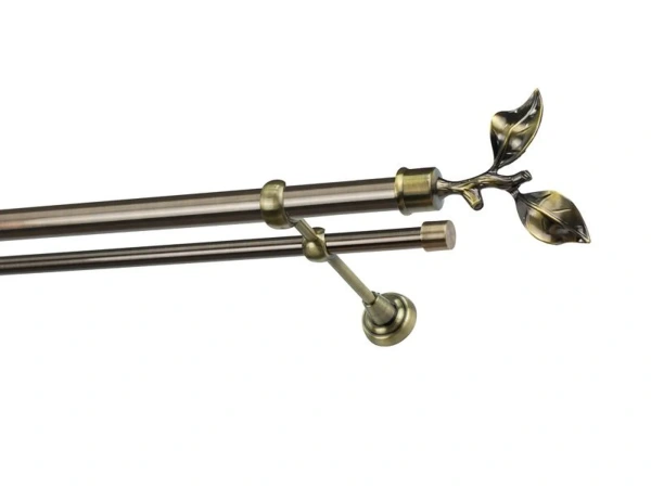 Garniže 25x16mm - dvojradové - LIST ROSE - antik 1