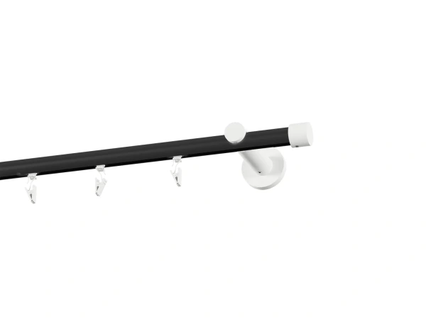 Garniža 19mm drážková tyč - 1rad - PULLO - čierno biela 2