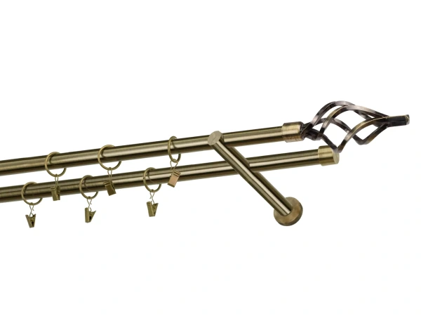 Garniže 19x19mm - dvojradové - GUĽA AZUR - antik