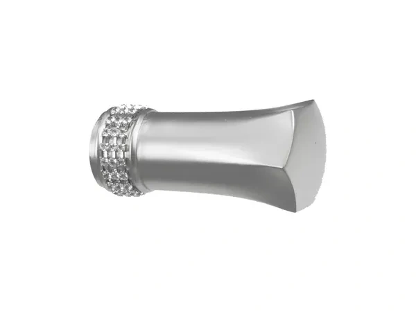 Garniže 25mm - jednoradové - PLUTON CRYSTAL - satin