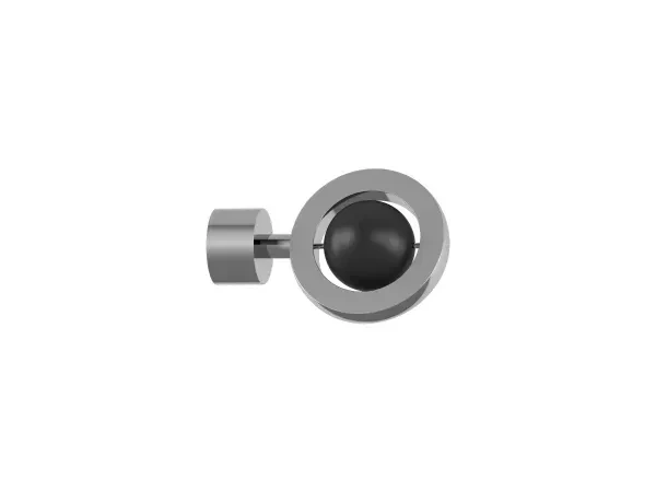 Garniža 19mm obyčajná tyč - 1rad - SFERA - bielo čierna