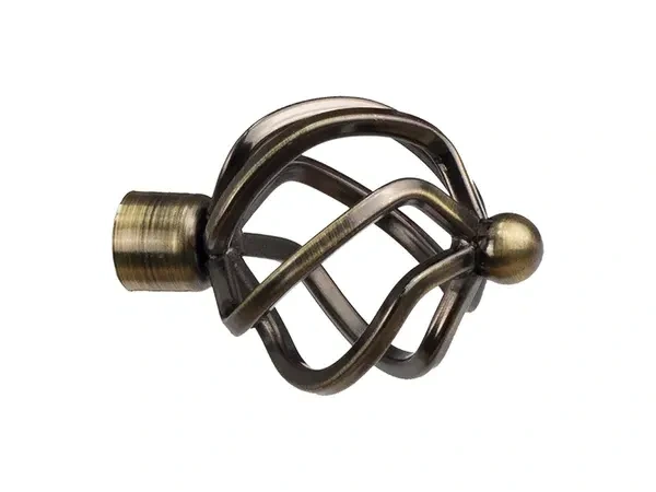 Garniže 19x19mm - dvojradové - SPIRAL - antik