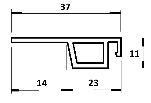 rez profilu sieťky proti hmyzu